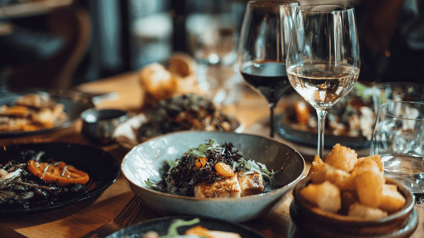 Golden Flame cocktail with orange slices